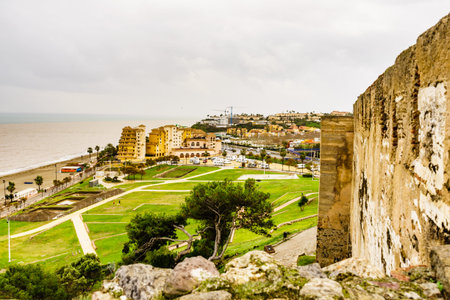 Fuengirola, Malaga, Spain - January 25, 2020: Sohail Castle, historical fortification for coastal...