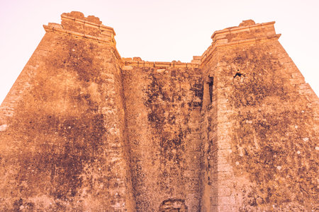 Mesa Roldan tower, Cabo de Gata Nijar Natural Park in Almeria province, Andalusia Spain. Carboneras...