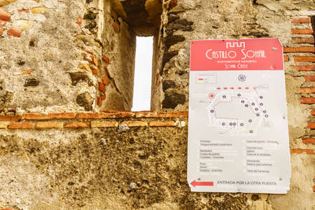 Fuengirola, Malaga, Spain - January 25, 2020: Sohail Castle, historical fortification for coastal defenses. Tourist attraction on Costa del Sol.のeditorial素材
