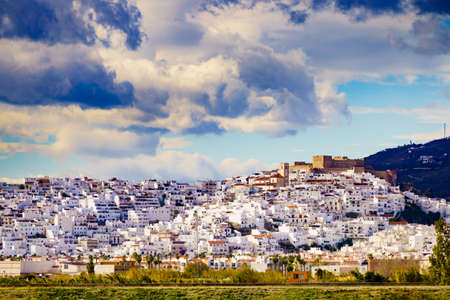 Salobrena town on the Costa Tropical in Granada, Spain.の写真素材