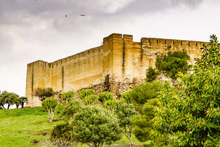 Sohail Castle in Fuengirola, Malaga Spain. Tourist attraction, place to visit. Holidays on Costa del Sol.のeditorial素材