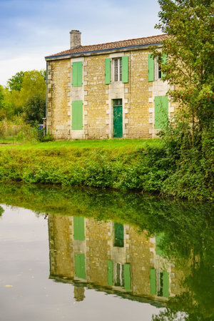 Coulon small town in France, Deux Sevres, New Aquitaine region.