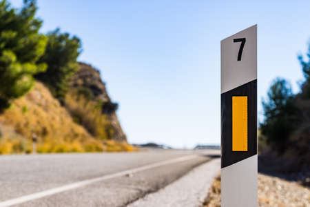 Empty asphalt road in mountainの写真素材
