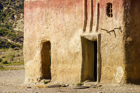 Movie location, film village El Chorrillo in Sierra Alhamilla, Spain. Tourist attraction, place to...