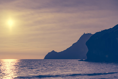 Coast landscape in Spain. Monsul beach in Cabo de Gata Nijar Natural Park, province Almeria Andalusia.の写真素材