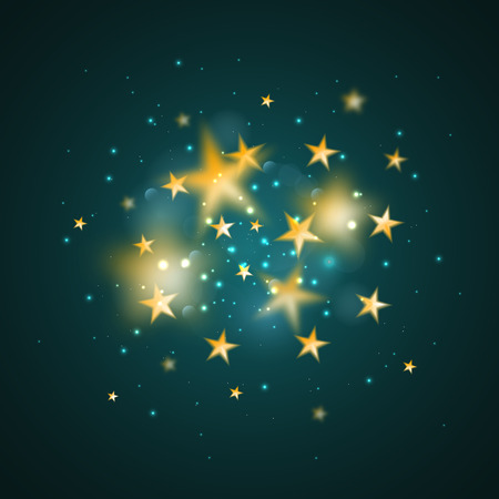 Magic background with blurred starsのイラスト素材
