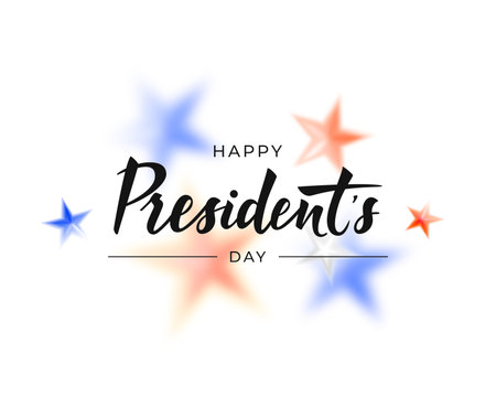 Happy President's Day vector hand drawn inscription.のイラスト素材