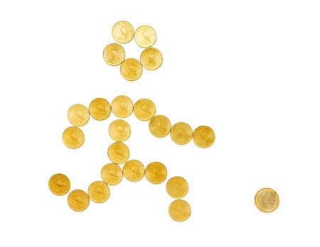 Run for the exchange rateの写真素材