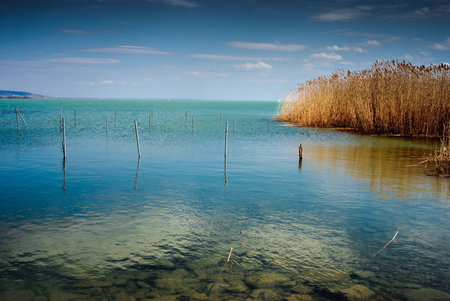 Blue landscapeの写真素材