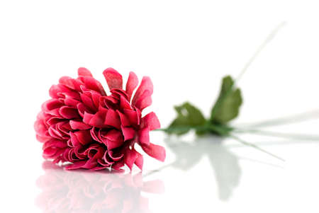 Pink artificial flowerの写真素材