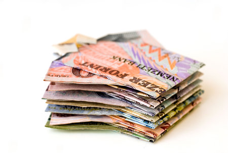 Money concept from hungarian paper money