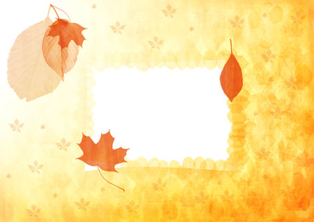 Autumn frameの写真素材