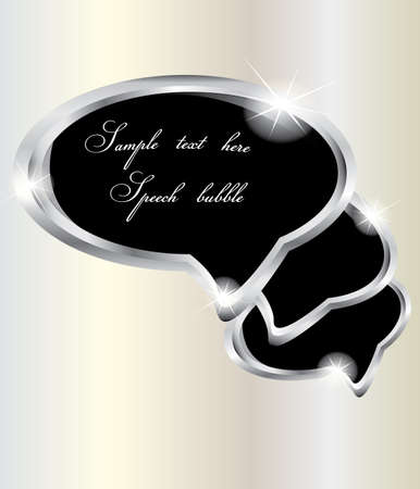 Elegant oval shape speech bubblesのイラスト素材