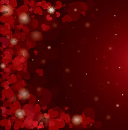 Valentine s day background with heartsのイラスト素材