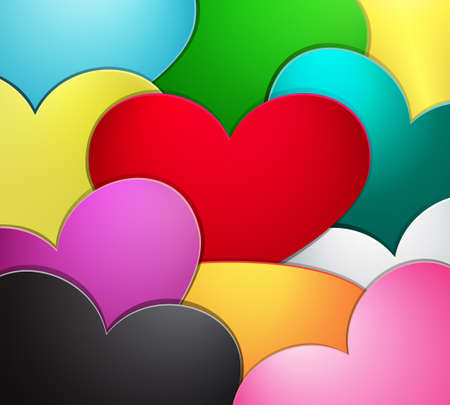 Abstract heart blank backgroundのイラスト素材
