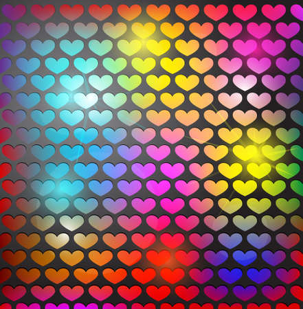 Abstract background with heart shaped gridのイラスト素材