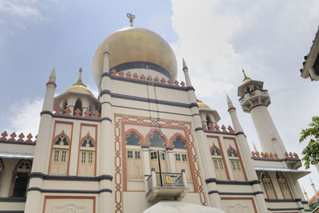 Sultan Mosque in Singapore.  Named in honour of the Sultan of Singapore.  One of Singapore's most...