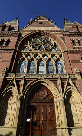 Sanders Theatre.  This concert theatre is located in Massachusetts withing the Harvard University campus.の写真素材