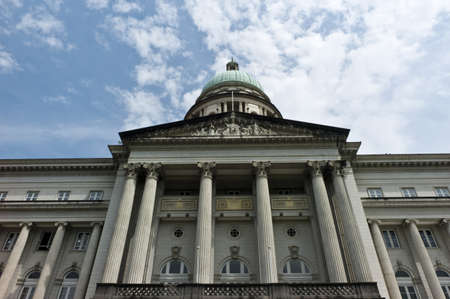 The old Supreme Court of Singapore. Located at City hallのeditorial素材