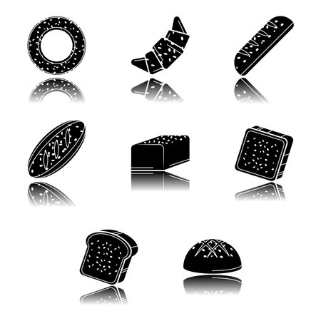 bread icon setのイラスト素材