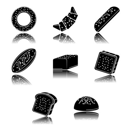 bread icon setのイラスト素材