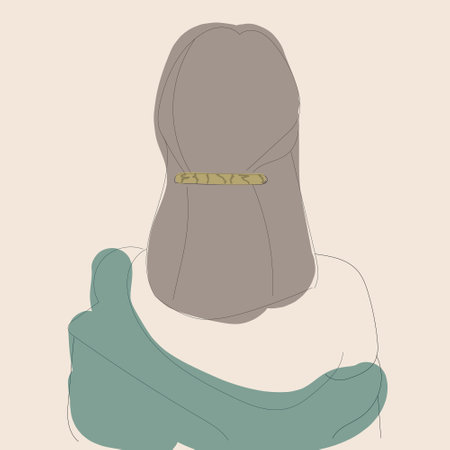Illustration of a girl. The aesthetics of the graceful lines of the body. Beautiful art. Atmospheric image. Drawings for books, magazines, and postcards. Vector graphicsのイラスト素材