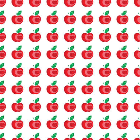 Seamless apple background vector pattern for advertising, design, web, tissue, packagingのイラスト素材
