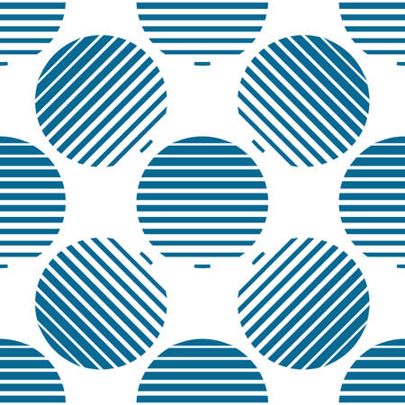 Abstract geometric pattern, seamless vector background. Simple repeating texture. Modern graphics with lines and circlesのイラスト素材