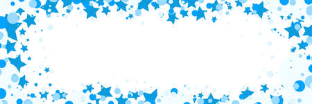 Vector New Year or Christmas background with snowflakes borderのイラスト素材