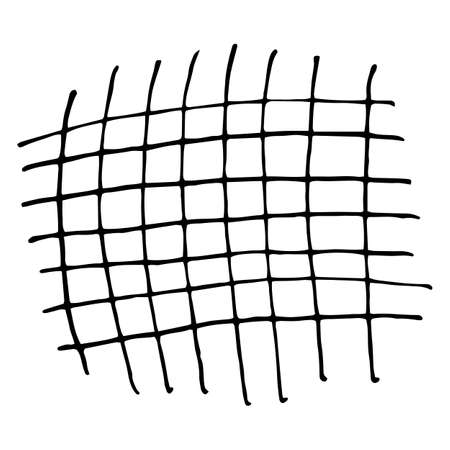 Pencil Doodle Template or Element. Hand Drawn Scribble Sketch Backgroundのイラスト素材