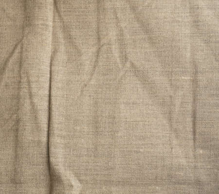 Burlap Natural Background. Old Linen Canvas Textureの写真素材