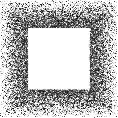 Halftone Vector Background or Texture. Stipple Black and White Dot Patternのイラスト素材