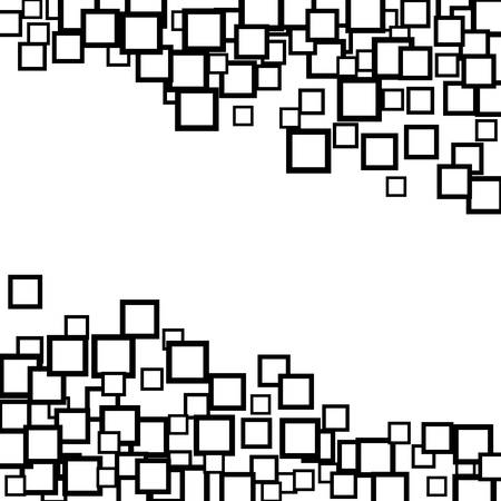 Halftone Vector Background or Texture. Black and White Pattern with Squaresのイラスト素材