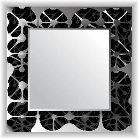 Lattice Pattern with Dots 3d vector backgroundのイラスト素材