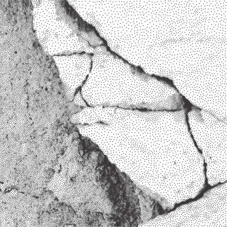 Halftone Vector Background or Texture. Stipple Black and White Dot Patternのイラスト素材