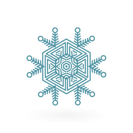 Snowflake vector icon isolatedのイラスト素材