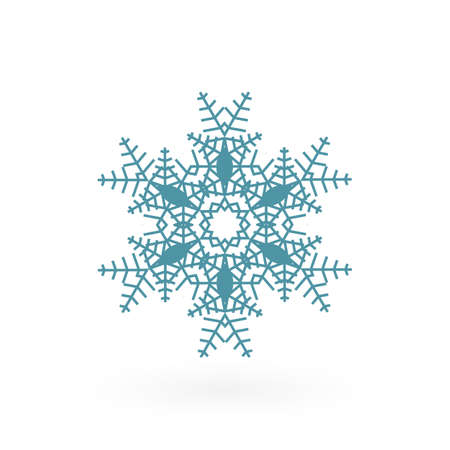 Snowflake vector icon isolatedのイラスト素材