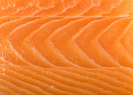 Salmon Fillet Texture Closeup. Fresh Red Fish or Trout Backgriundの写真素材