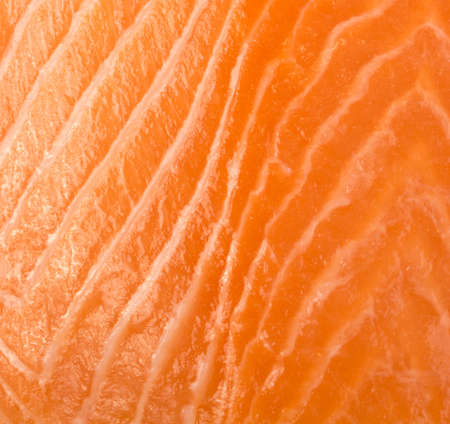 Salmon Fillet Texture Closeup. Fresh Red Fish or Trout Backgriundの写真素材