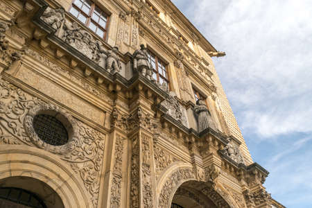 BRZEG, POLAND - March 17, 2019: Piast Castle in Brzeg Historical City Center Near the Market Square. Editorial Image of Opole Voivodeship Townのeditorial素材