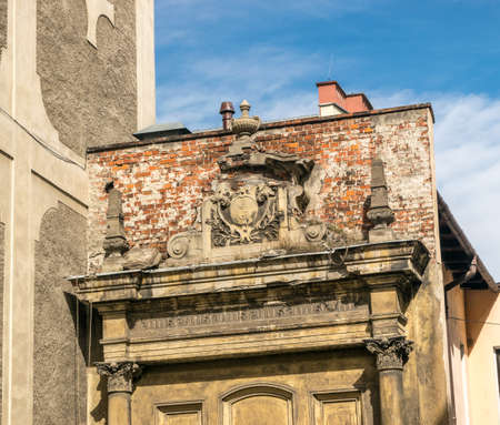 BRZEG, POLAND - March 17, 2019: Brzeg Historical City Center Near the Market Square. Editorial Image of Opole Voivodeship Townのeditorial素材