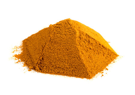 Orange Seasoning Powder Mix Isolated on White Background in the Bazaar Style