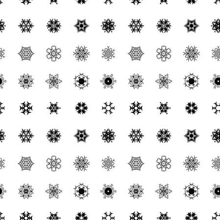 Snow icons seamless pattern.のイラスト素材