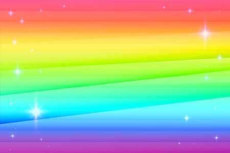 Realistic spectrum rainbow texture background. Rain bow pattern vector illustration, multicolor unicorn rainbow wallpaperのイラスト素材