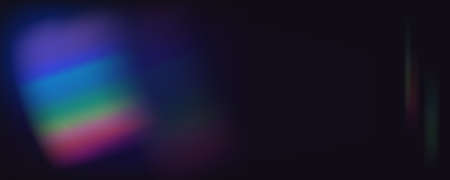 Rainbow light flare effect collection. 3d diamond sparkles, realistic rainbow crystal backgrounds, prism lights, vector design elementsのイラスト素材