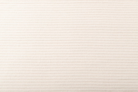 Natural Beige Texture Background. Striped Cotton Fabric Pattern, White Textile Wallpaper, Soft and...