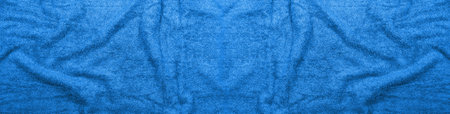 Blue Terry Bath Towel Texture Background, Cotton Wiper Pattern, Blank Terry Bath Towel Mockup with...