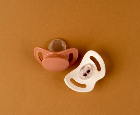 Pacifier Isolated, Orthodontic Baby Dummy, Rubber Pastel Kid Soother, New Healthy Silicone...