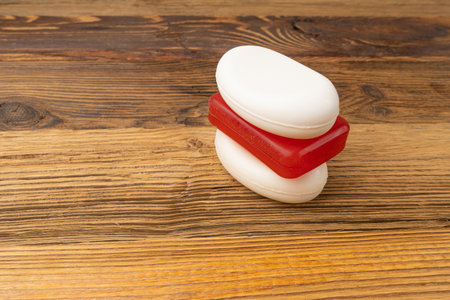 Natural White Red Soap Bar, Fragrant Organic Soapy Detergent, Healthy Body Care Cosmetic, Solid...