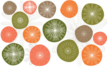 Textile patternのイラスト素材